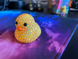 Diamond Duck Rhinestone Rubber Duckie