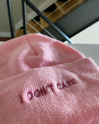 “I Don’t Care” Beanie Winter Hat