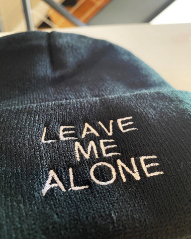 “Leave Me Alone” Beanie Winter Hat