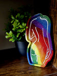 Rainbow Goddess Silhouette Tray