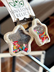 Rainbow Star Shaker Dangle Earrings