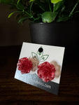 Ruby Rose Stud Earrings