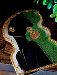 Emerald Goddess Silhouette Tray