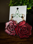 Midnight Rose Dangle Earrings