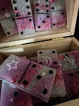 Pretty in Pink Dominoes Set